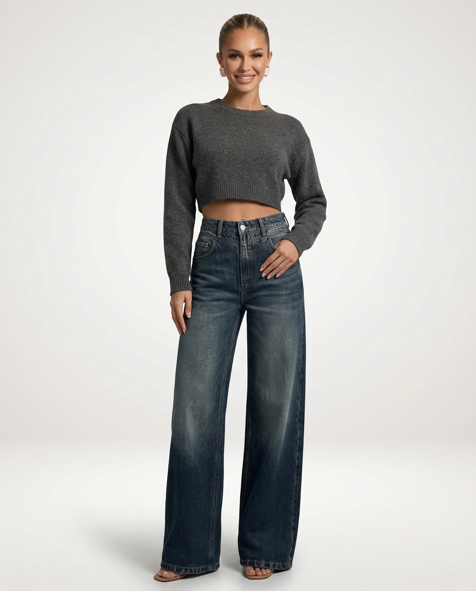Adrian | Mid-Waist Wide-Leg Pants