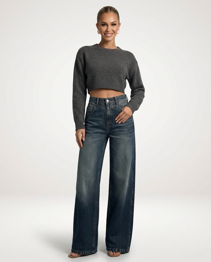 Adrian | Mid-Waist Wide-Leg Pants