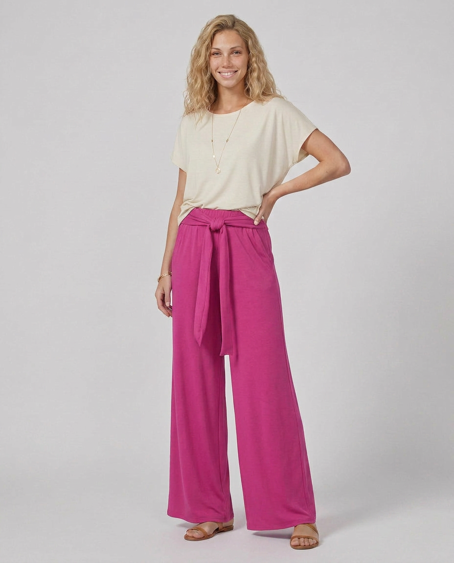 Polly | Tie-Waist Wide-Leg Pants