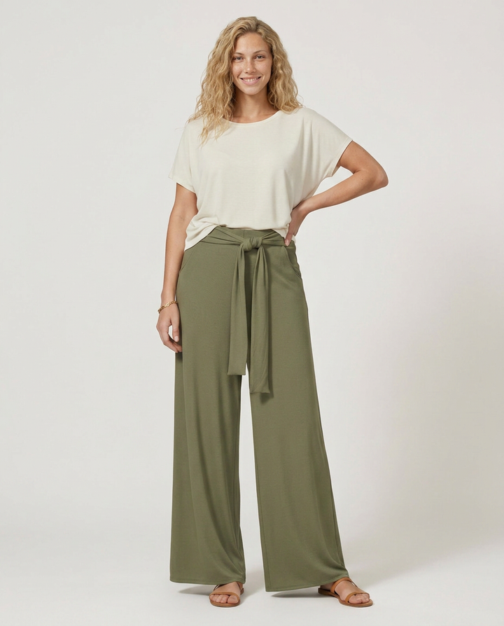 Polly | Tie-Waist Wide-Leg Pants
