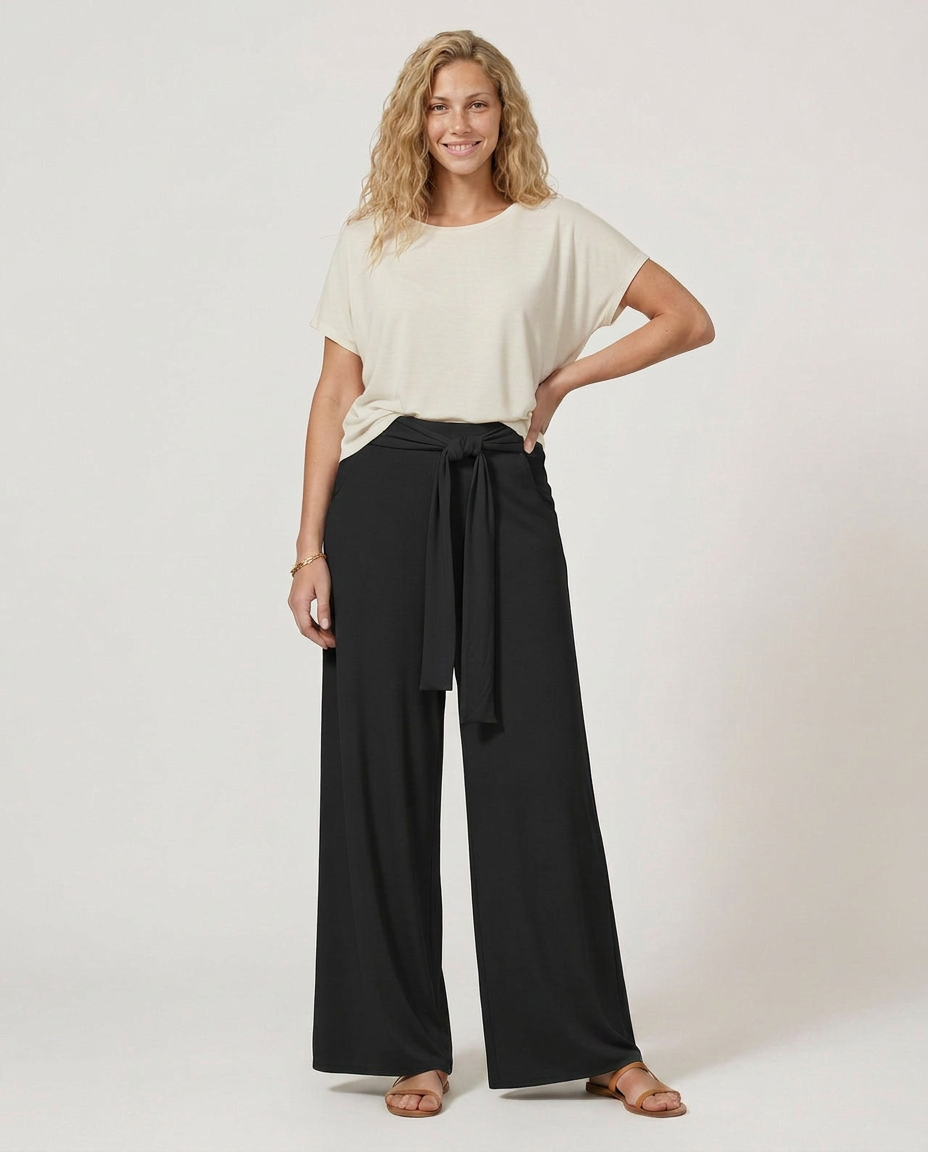 Polly | Tie-Waist Wide-Leg Pants