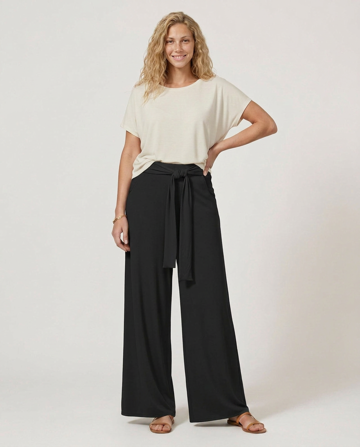 Polly | Tie-Waist Wide-Leg Pants