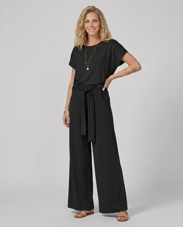 Polly | Tie-Waist Wide-Leg Pants