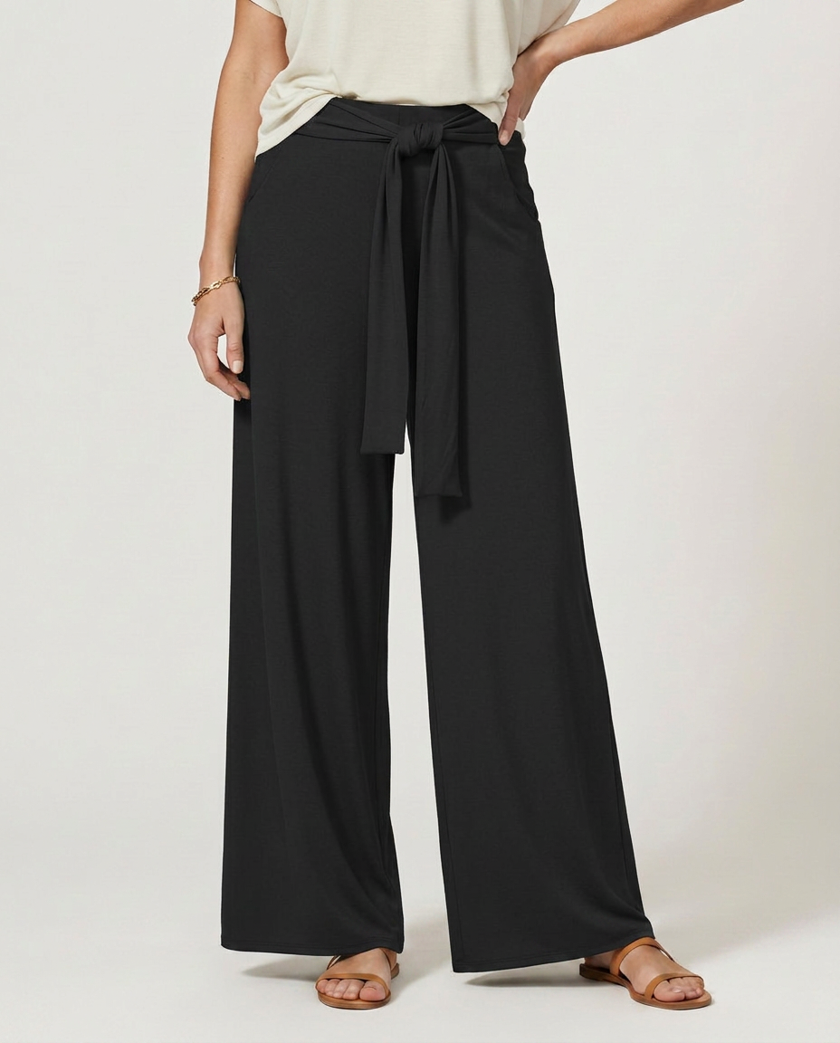 Polly | Tie-Waist Wide-Leg Pants