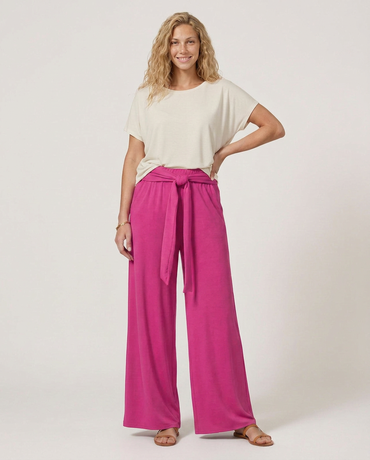 Polly | Tie-Waist Wide-Leg Pants