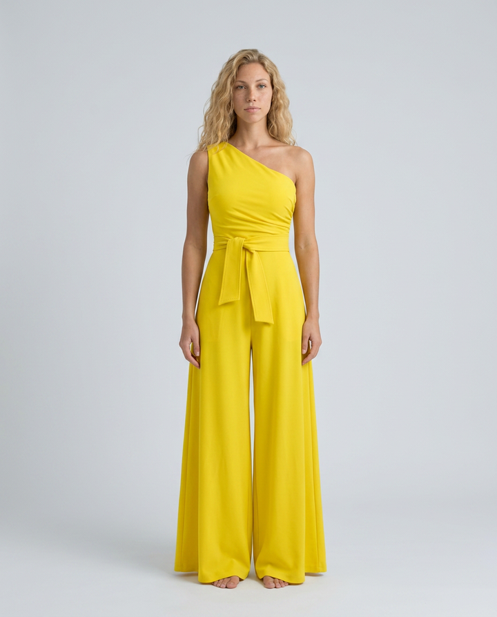 Ilene | One-Shoulder Jumpsuit with Wide-Leg Pants