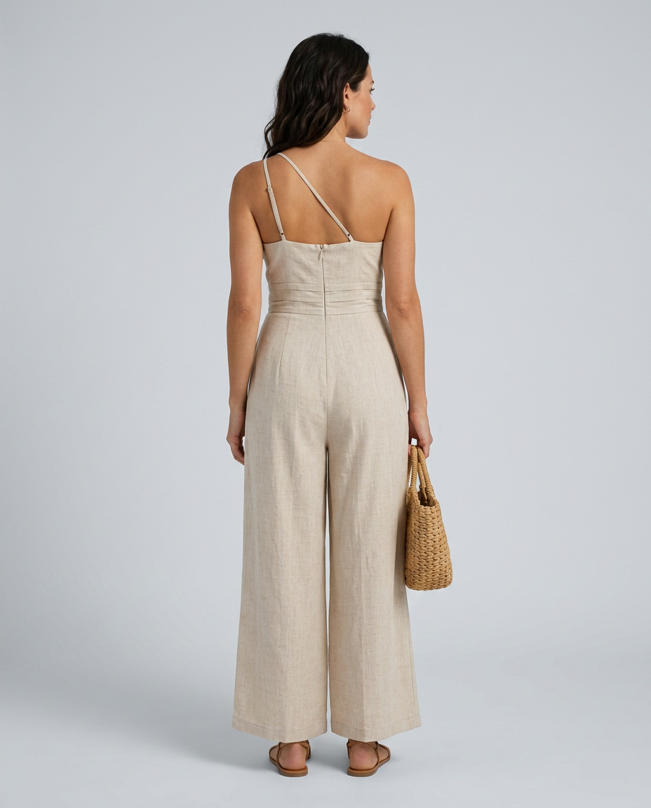 Rhoda | Backless Strap Jumpsuit with Wide-Leg Pants