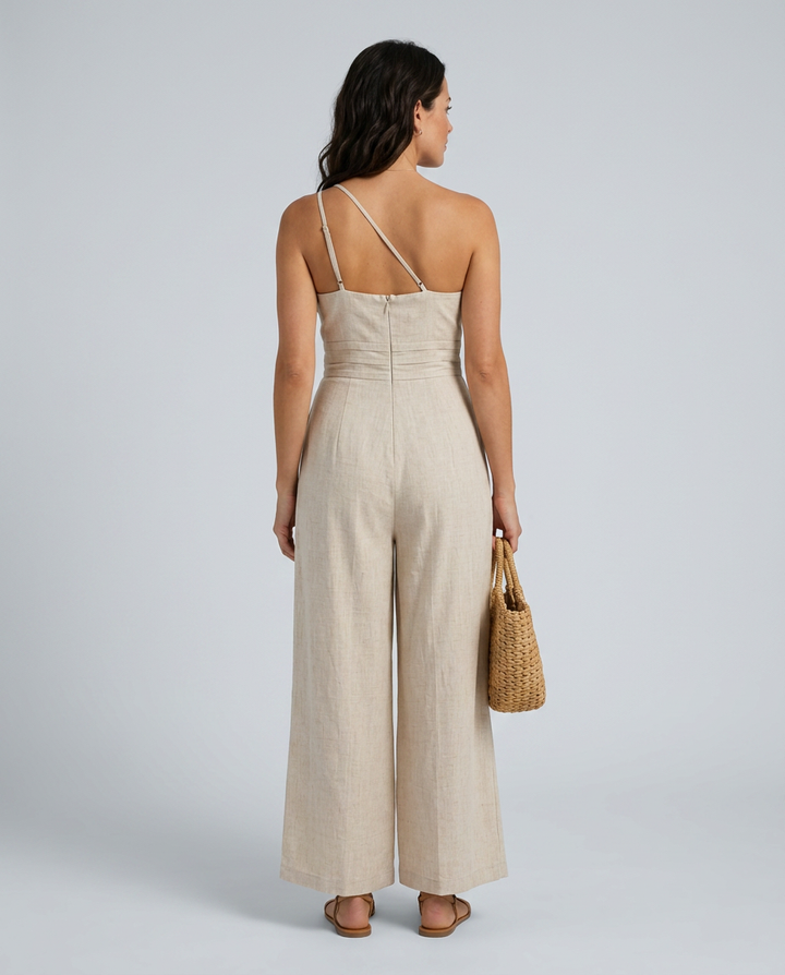 Rhoda | Backless Strap Jumpsuit with Wide-Leg Pants