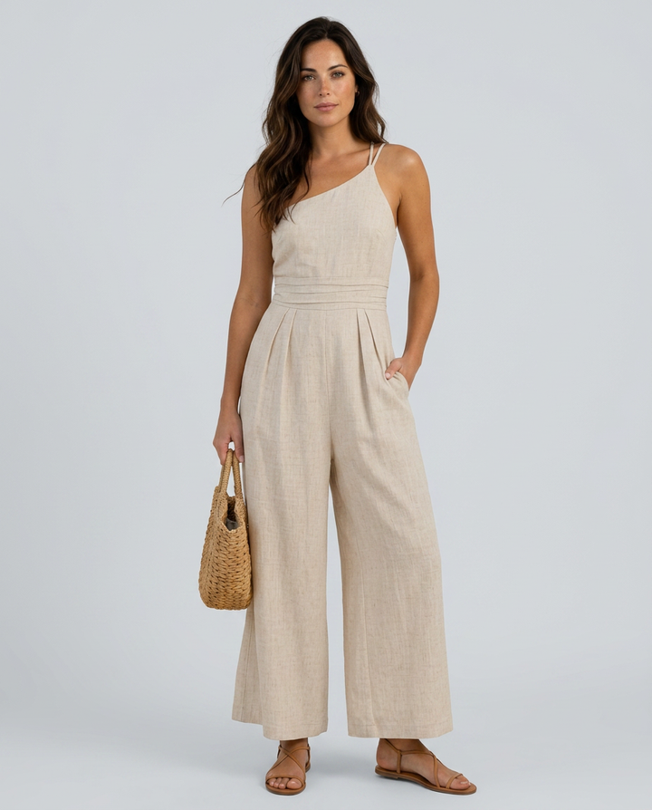 Rhoda | Backless Strap Jumpsuit with Wide-Leg Pants