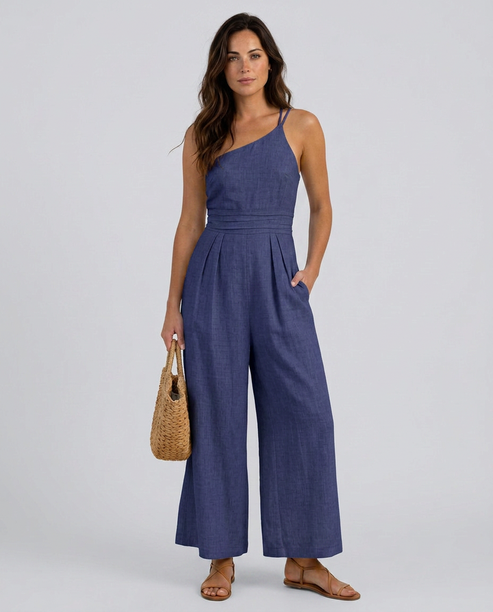 Rhoda | Backless Strap Jumpsuit with Wide-Leg Pants