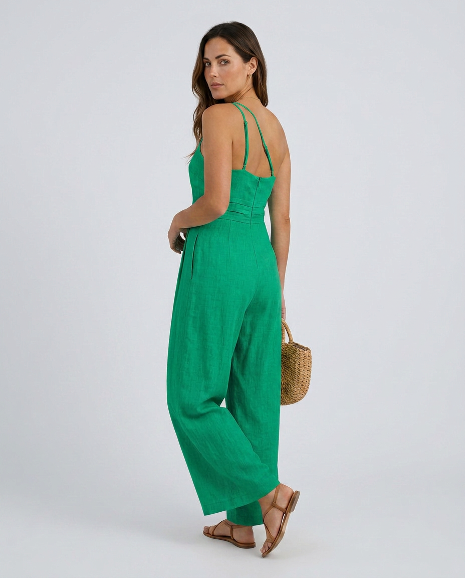 Rhoda | Backless Strap Jumpsuit with Wide-Leg Pants