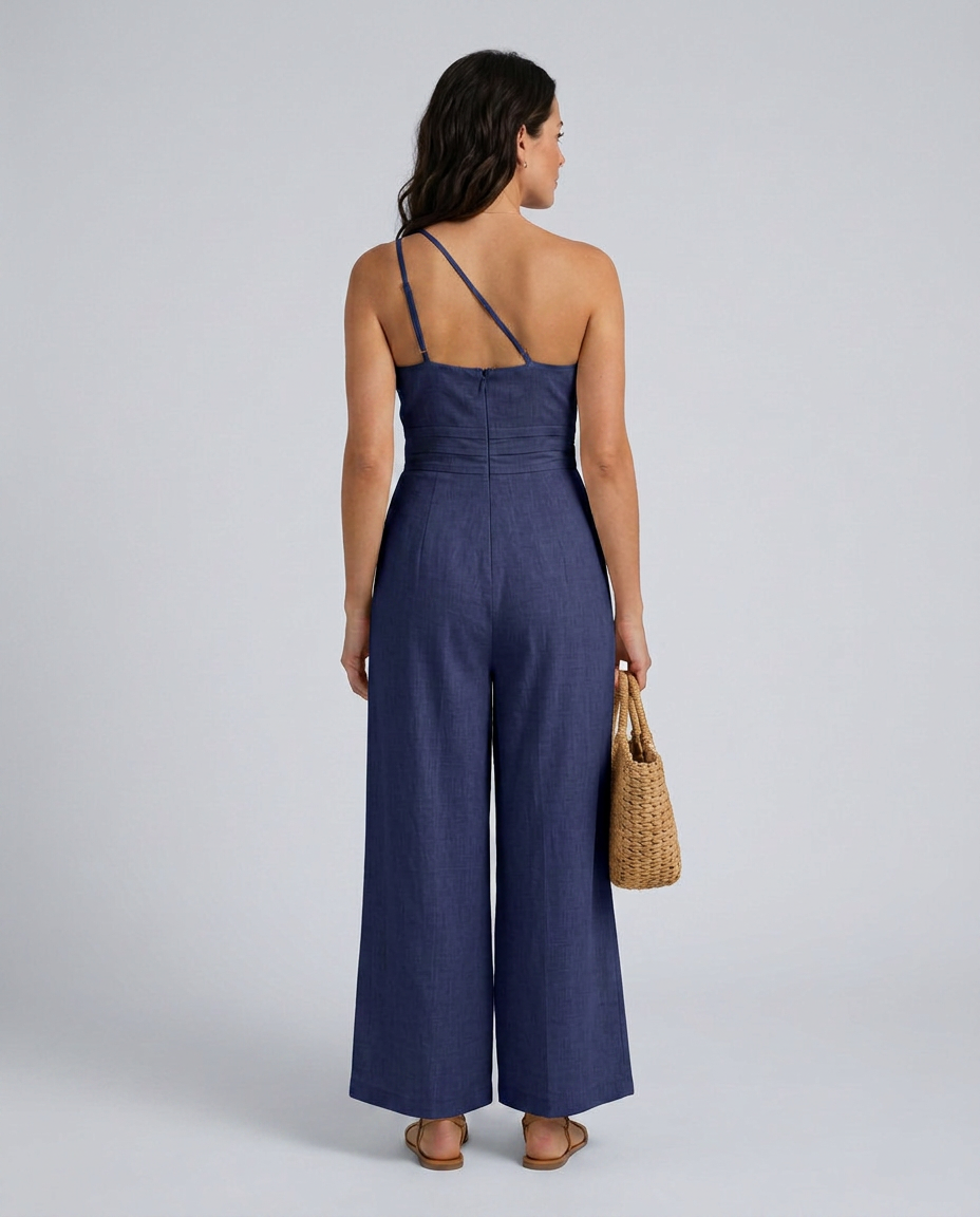 Rhoda | Backless Strap Jumpsuit with Wide-Leg Pants