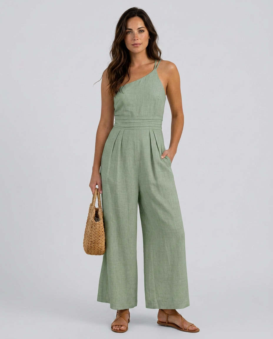 Rhoda | Backless Strap Jumpsuit with Wide-Leg Pants