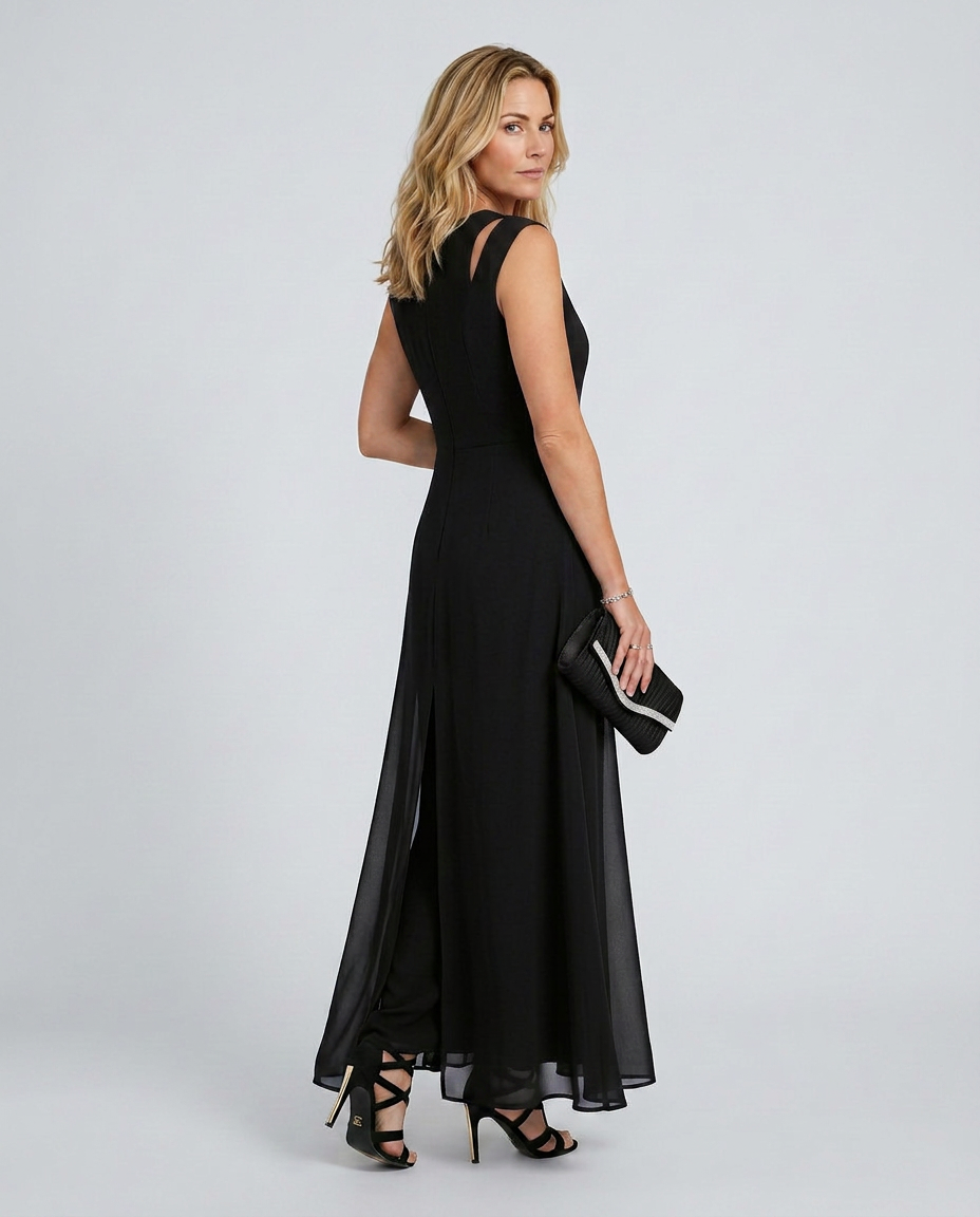 Maggie | Sleeveless Jumpsuit with Wide-Leg Pants