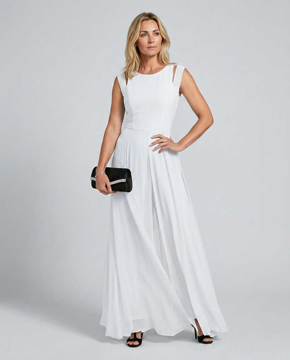 Maggie | Sleeveless Jumpsuit with Wide-Leg Pants