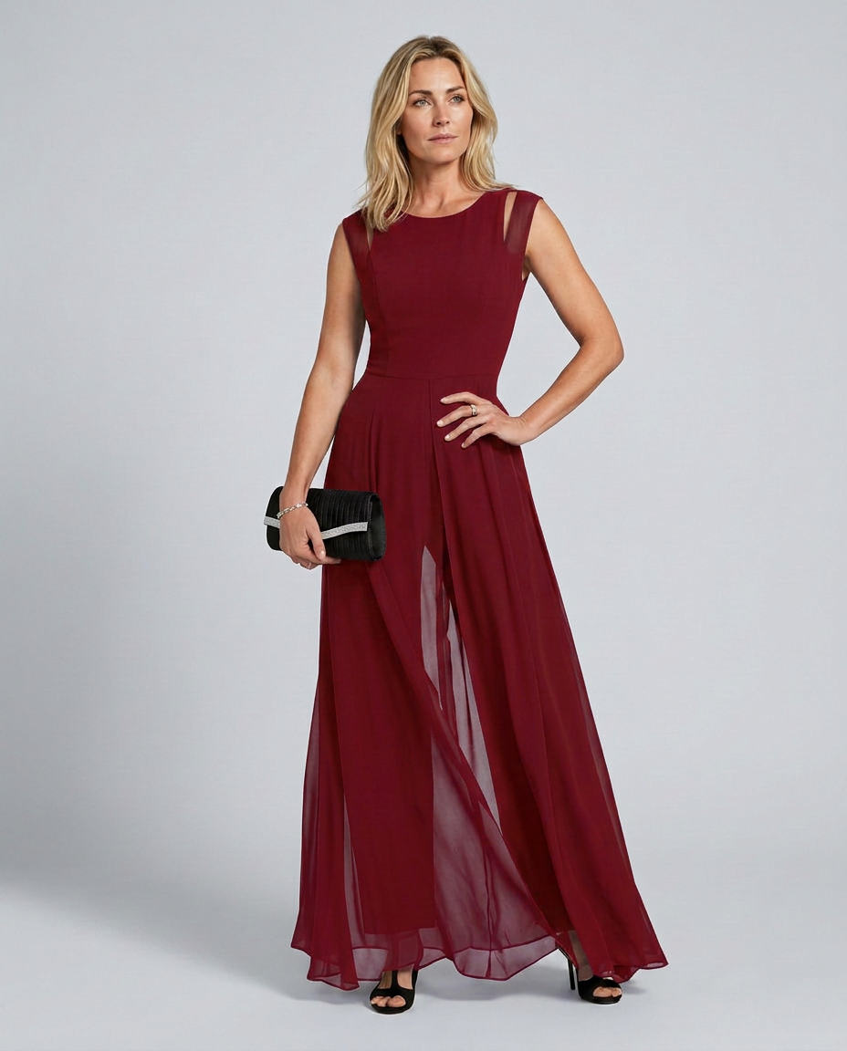 Maggie | Sleeveless Jumpsuit with Wide-Leg Pants