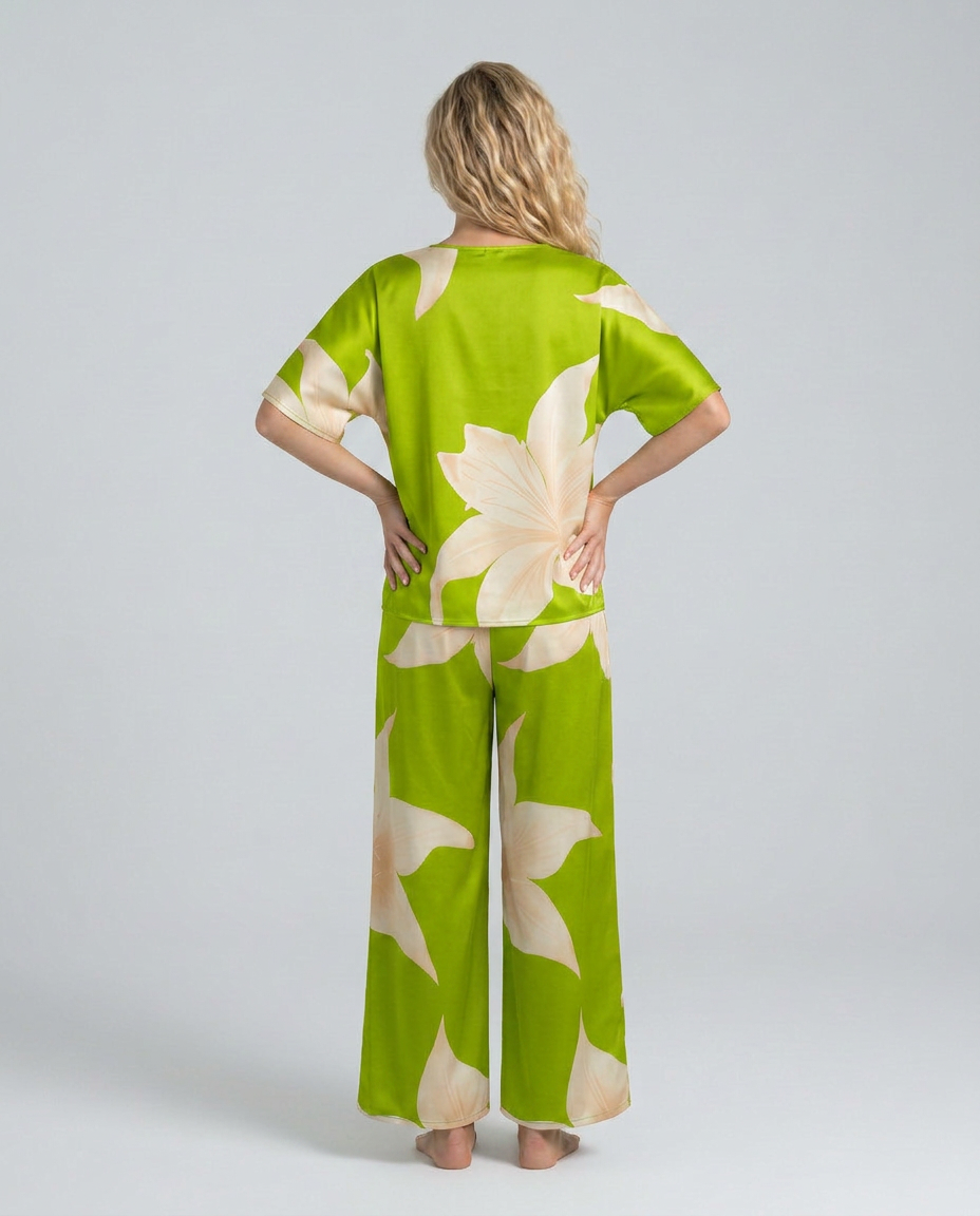 Darcy | Floral Print Jumpsuit with Wide-Leg Pants
