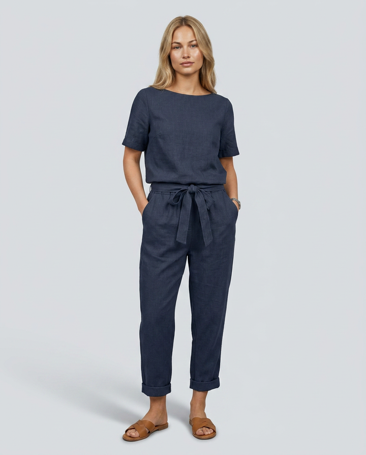 Mavis | Two-Piece Jumpsuit Set with Tapered Pants