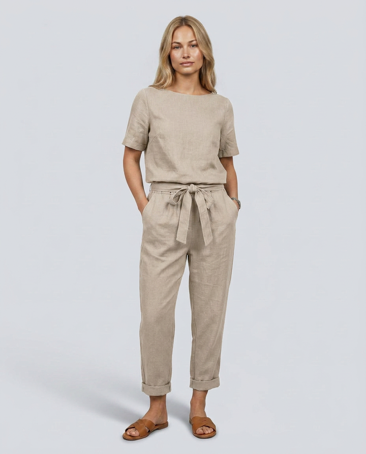 Mavis | Two-Piece Jumpsuit Set with Tapered Pants