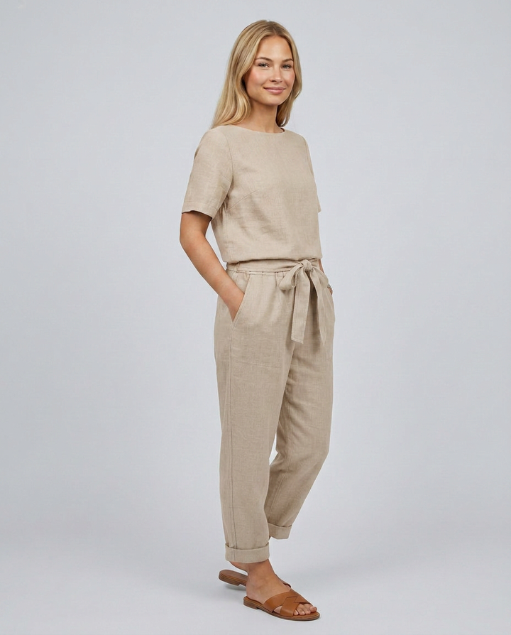 Mavis | Two-Piece Jumpsuit Set with Tapered Pants