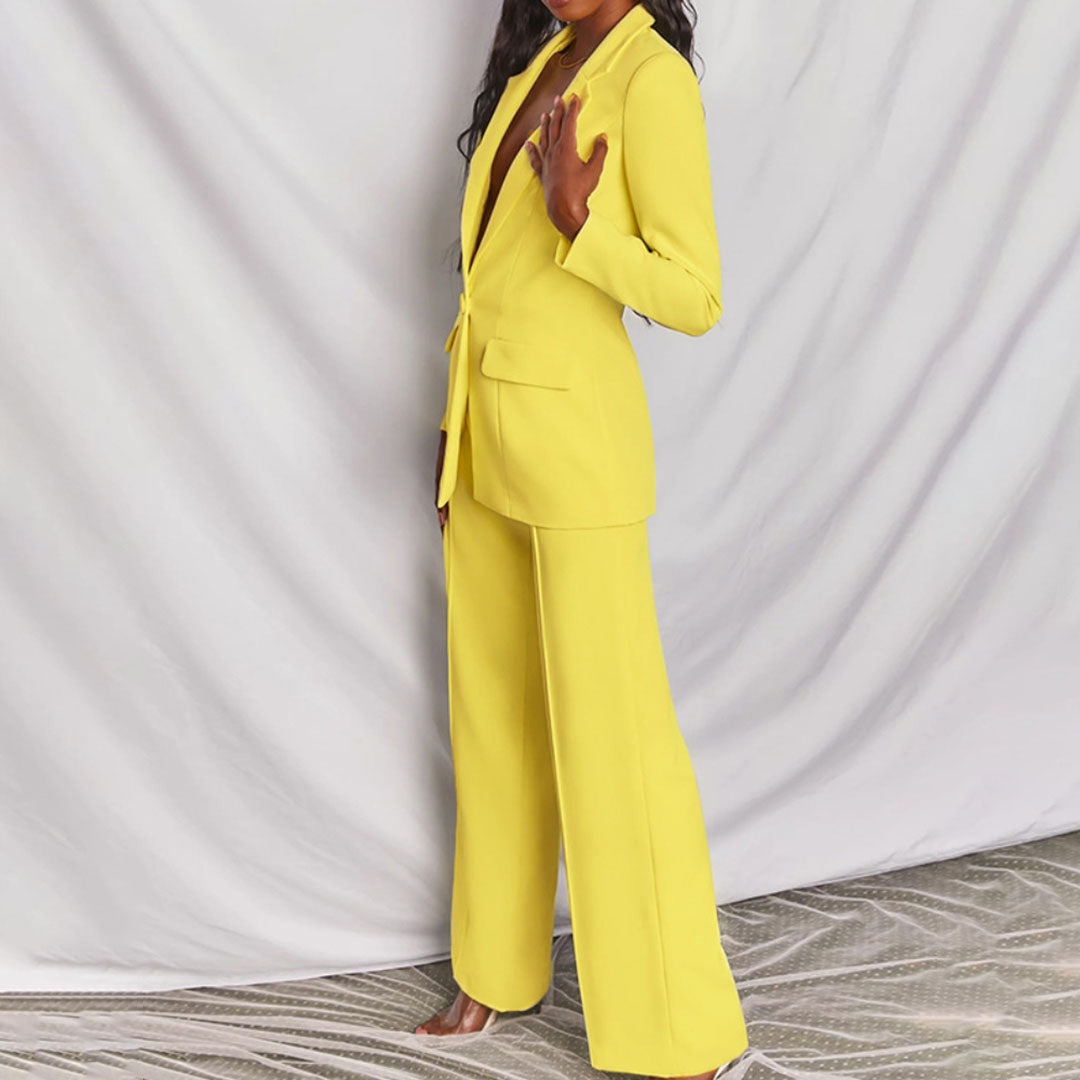 Nadia | Blazer &amp; Wide Leg Pant Co-ord Set