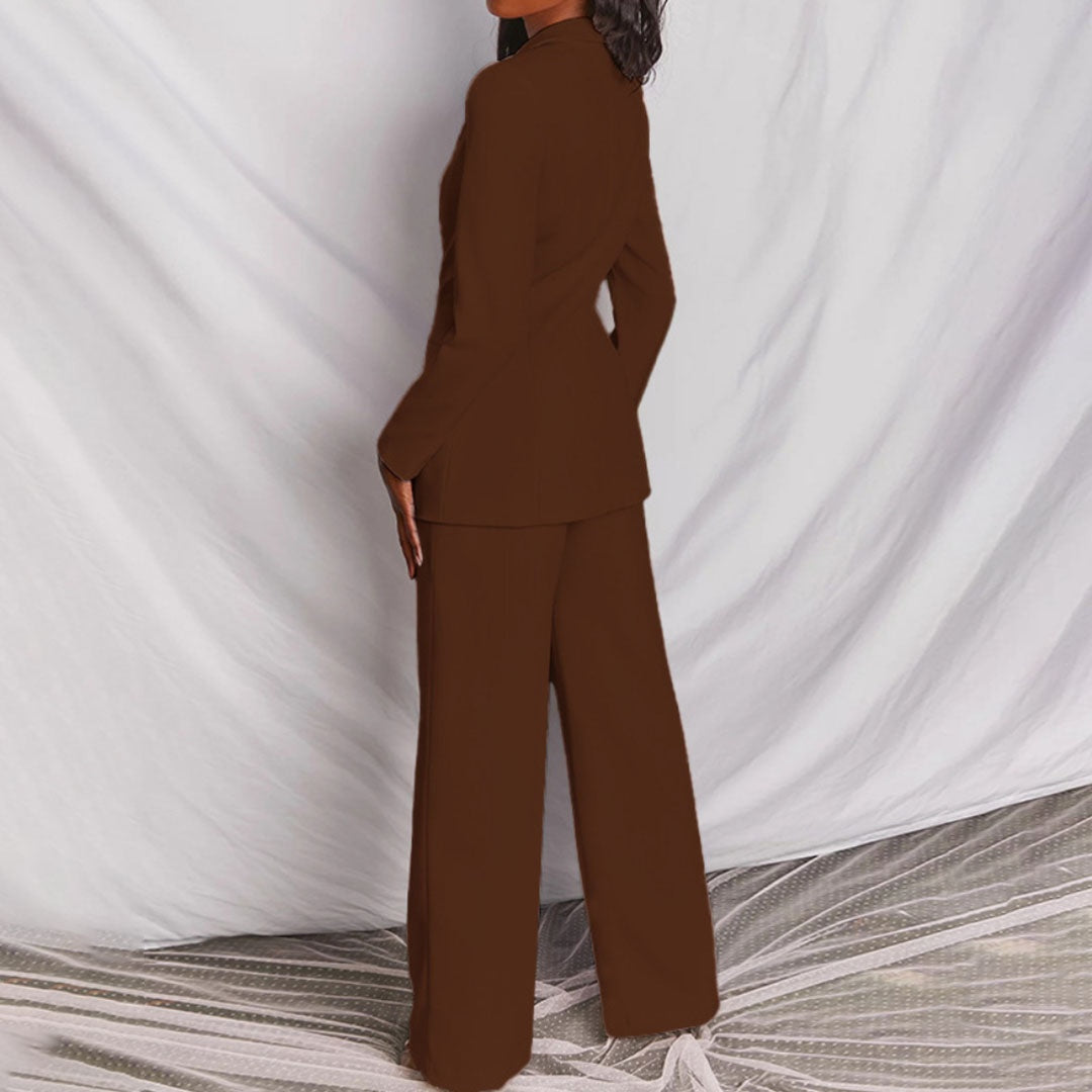 Nadia | Blazer &amp; Wide Leg Pant Co-ord Set