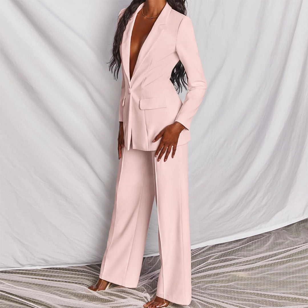 Nadia | Blazer &amp; Wide Leg Pant Co-ord Set