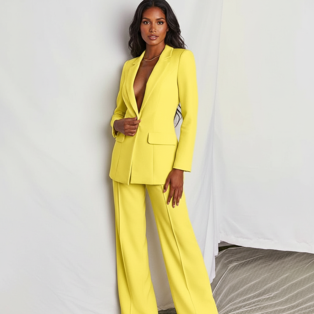 Nadia | Blazer &amp; Wide Leg Pant Co-ord Set
