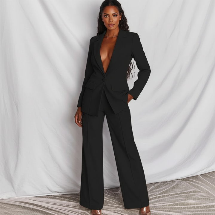 Nadia | Blazer &amp; Wide Leg Pant Co-ord Set