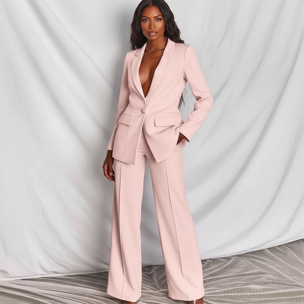 Nadia | Blazer &amp; Wide Leg Pant Co-ord Set