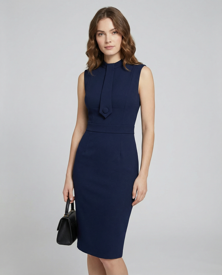 Estelle | Sleeveless Vintage Bodycon Midi Dress