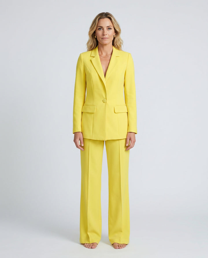 Ravelle | Longline Tailored Wide-Leg Pant Suit
