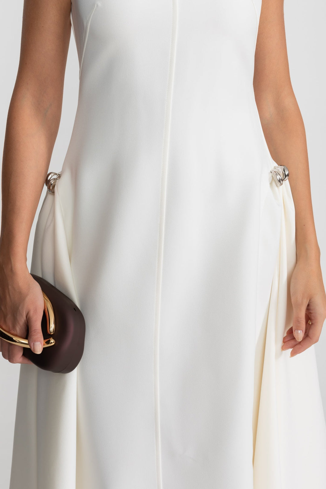 Cleo | High-Low Structured Midi Dress