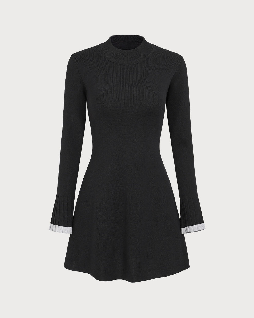 Imogen | Contrast Long Sleeve Sweater Mini Dress